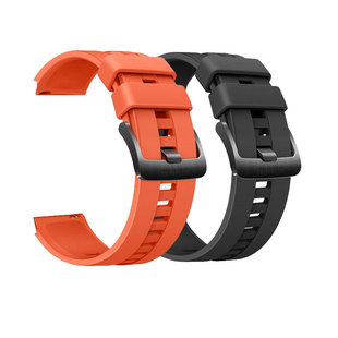 适用于华为手表表带GT6/GT5/GT3/GT4/watch3/4 pro NEW Buds手表原装表带运动防水防汗透气氟橡胶表带