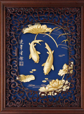 24K中式客户画可摆台/悬挂祝福