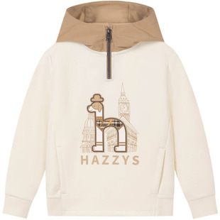 hazzys哈吉斯童装男童卫衣2025秋新莱卡弹力连帽休闲长袖上衣