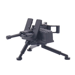 小颗粒拼装积木二战军事德军武器加特林机枪拼装模型男孩玩具礼物