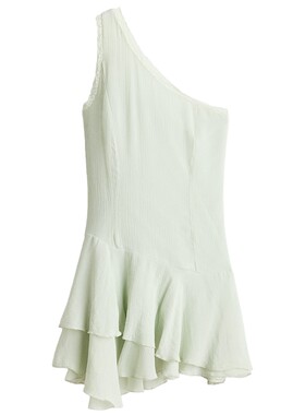 HM2026夏季新款女装荷叶边单肩连衣裙1337629