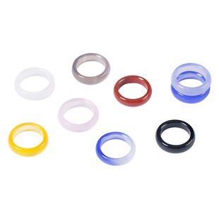 天然玛瑙跑环大口径配饰手持手串跑圈环文玩串珠流苏手捻diy配件