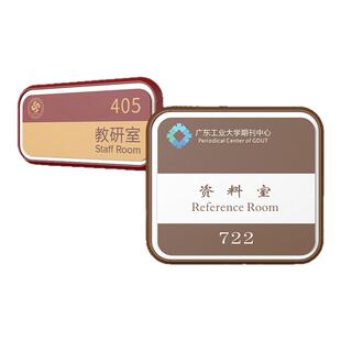 圆角烤漆门牌教研室资料书办公室公司门牌科室牌会议室学校班级牌