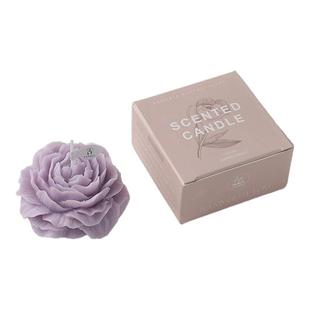 牡丹花伴手礼蜡烛香薰氛围感手工生日礼物定制ins烛台装饰摆件