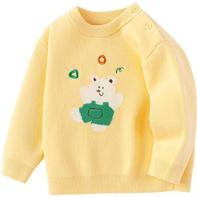 巴拉巴儿童针织衫宝宝毛衣纯棉秋