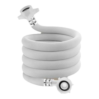 适用美的全自动洗衣机进水管4分螺口龙头延长加长防爆加厚注水管