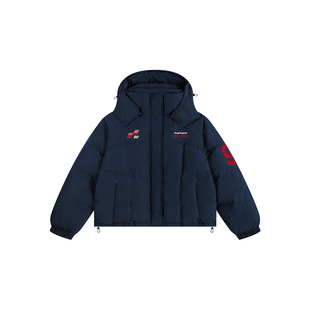 ATRY可拆卸连帽羽绒服男秋冬季新款美式休闲80白鸭绒复古情侣外套