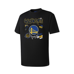NBA官方正品掘金球队文化系列男女同款圆领印花运动休闲短袖T恤