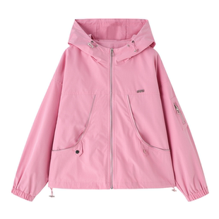 雅静靓衣2026年春季新款马卡龙色可爱休闲风风衣短外套修身型女装