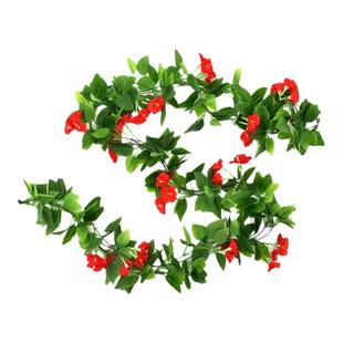 仿真藤条牵牛花绿萝叶装饰假树叶绿藤塑料花藤水管道遮挡空调绿叶