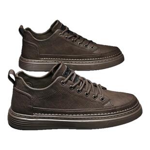 意尔康板鞋男鞋2026新款秋冬季加绒棉鞋百搭高端男士商务休闲皮鞋