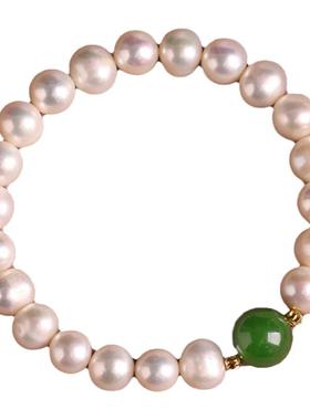 正品天然淡水珍珠手链女转运珠手串饰品送母亲送女友闺蜜生日礼物