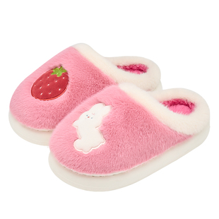 洁丽雅抗菌棉拖鞋女士冬季2025新款室内家居卡通毛绒防滑棉拖鞋女