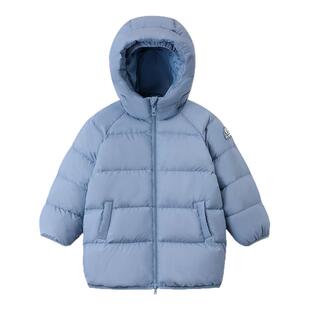 现货秒发!丽婴房2025新款秋冬儿童三防连帽中长款加厚保暖羽绒服