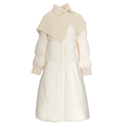 BLANCORE可拆卸针织围脖羽绒服