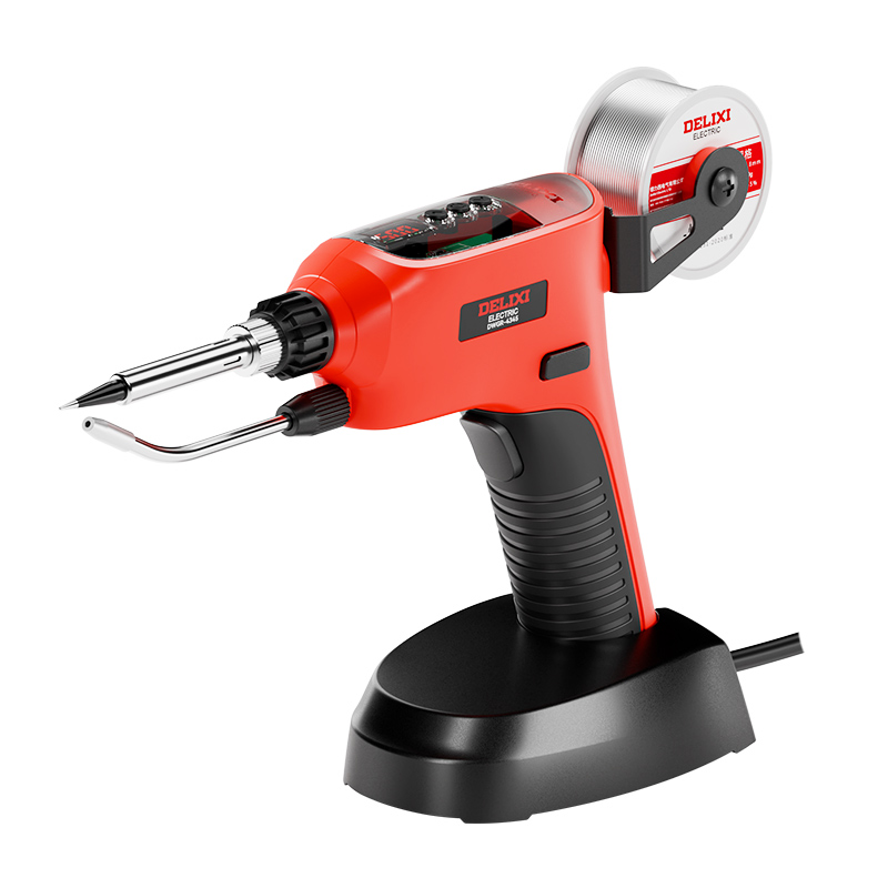 德力西电气电烙铁大功率焊锡机维修焊接套装电焊笔自动数显焊锡枪