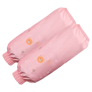 韩版秋冬可爱卡通长款防水袖套成人男女厨房干活防油耐脏加大套袖