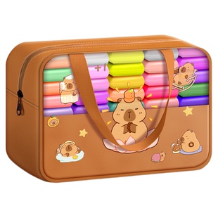 超轻粘土儿童无毒大包装彩泥橡皮泥24色太空泥黑白黄色36色超级黏土幼儿园小学生专用手工diy材料包工具套装