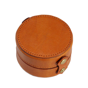 复古手工收纳小皮盒厚牛皮手表首饰盒手镯项链戒指真皮礼品首饰盒