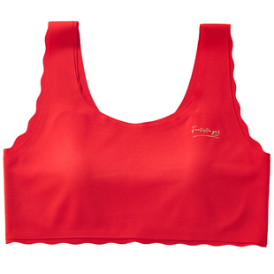 女童本命年内衣裤套装少女发育期背心女孩马年儿童红色纯棉内裤袜