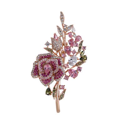 法国Eternelle高级感玫瑰花胸针