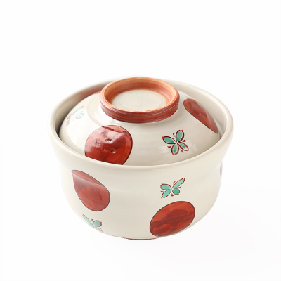 日本濑户烧陶瓷盖碗日式手绘家用