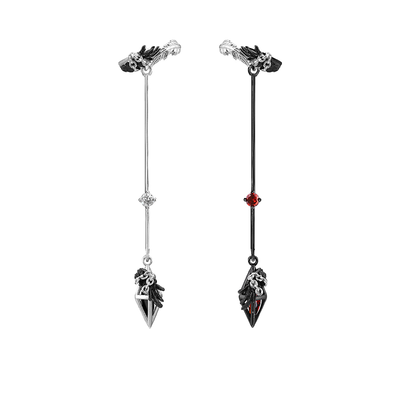 羽毛囚笼 无性别原创设计无耳洞耳夹小众甜酷高级感耳骨夹耳挂