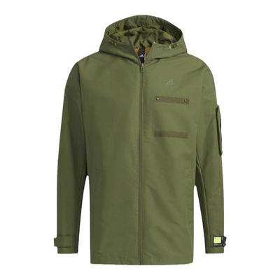 阿迪达斯男连帽加绒保暖运动夹克