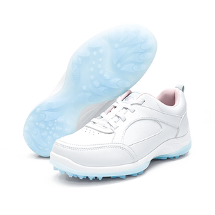 高尔夫球鞋女士小清新运动鞋防滑小白鞋轻便舒适透气弹力免系鞋带