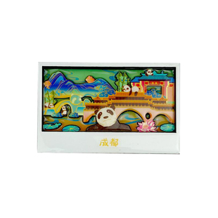 熊猫冰箱贴成都特色麻将变脸宽窄巷子杜甫草堂四川旅游纪念品周边