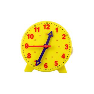 钟表模型小学教具一二年级学习认识时间12/24小时三针联动
