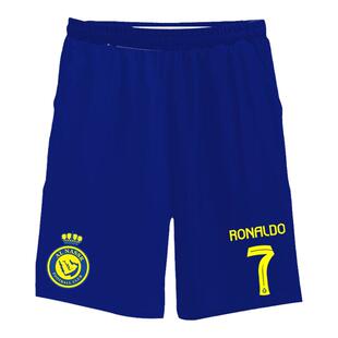 23-24赛季利雅得胜利队服C罗足球衣服速干短裤子男五分裤运动中裤