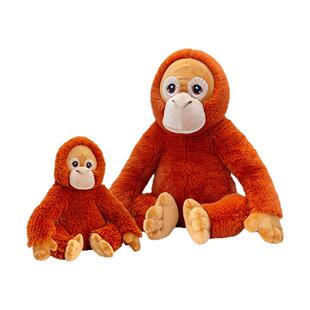 Keeltoys可遇punch红猩猩玩偶安抚娃娃睡觉抱枕搞怪丑萌毛绒玩具