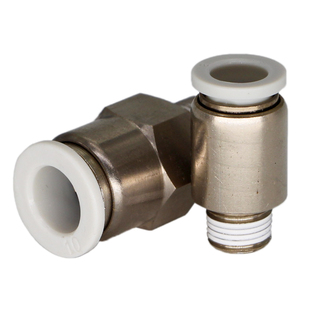 英制PC1/4-02快速接头气管快插螺纹直通1/8-01PC1/2-04 M5 3/8-02