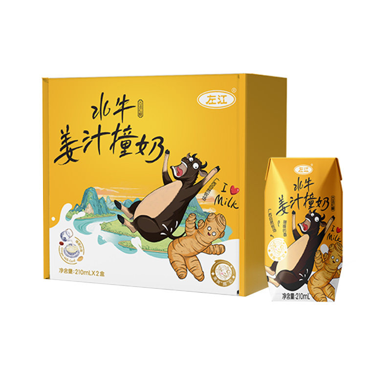 左江水牛姜汁撞奶广西古法红糖水牛奶学生女性营养温润早餐奶饮品