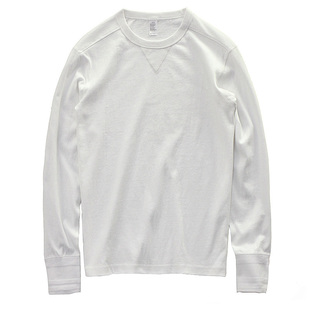 阿美咔叽修身长袖T恤男280g美式复古休闲重磅打底衫厚实纯棉TEE