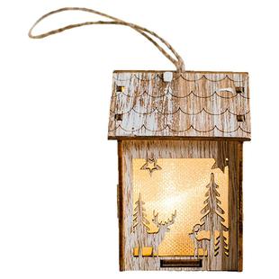 掬涵雪房子灯圣诞树挂饰新春摆件节日气氛礼物派对灯球吊饰小夜灯