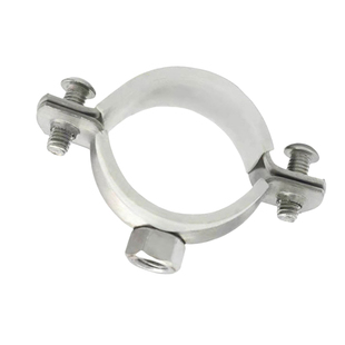 不生锈304不锈钢金属75管卡110 PVC抱箍50管箍32卡扣200管夹支架