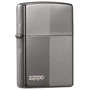 zippo打火机正版 经典商务黑冰沉淀刻字煤油防风正品送男友礼物