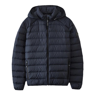 Marc O'Polo/MOP【品牌经典系列】春季鹅绒保暖连帽轻薄羽绒服男