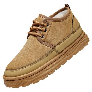 老北京棉鞋冬季雪地靴男款加厚保暖防滑绵羊毛皮毛一体东北大棉靴