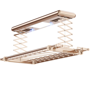 智能电动晾衣架阳台晾衣杆机室内家用自动升降晒衣架伸缩凉衣神器