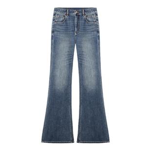 COLINWANG-COLIN JEANS系列|奢牌质感复古设计感显瘦微喇牛仔裤