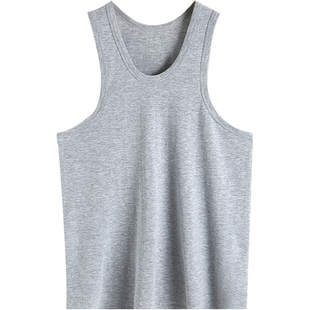 猫人男士背心男款秋冬纯棉全棉男式100%棉汗衫无袖打底衫内衣睡衣