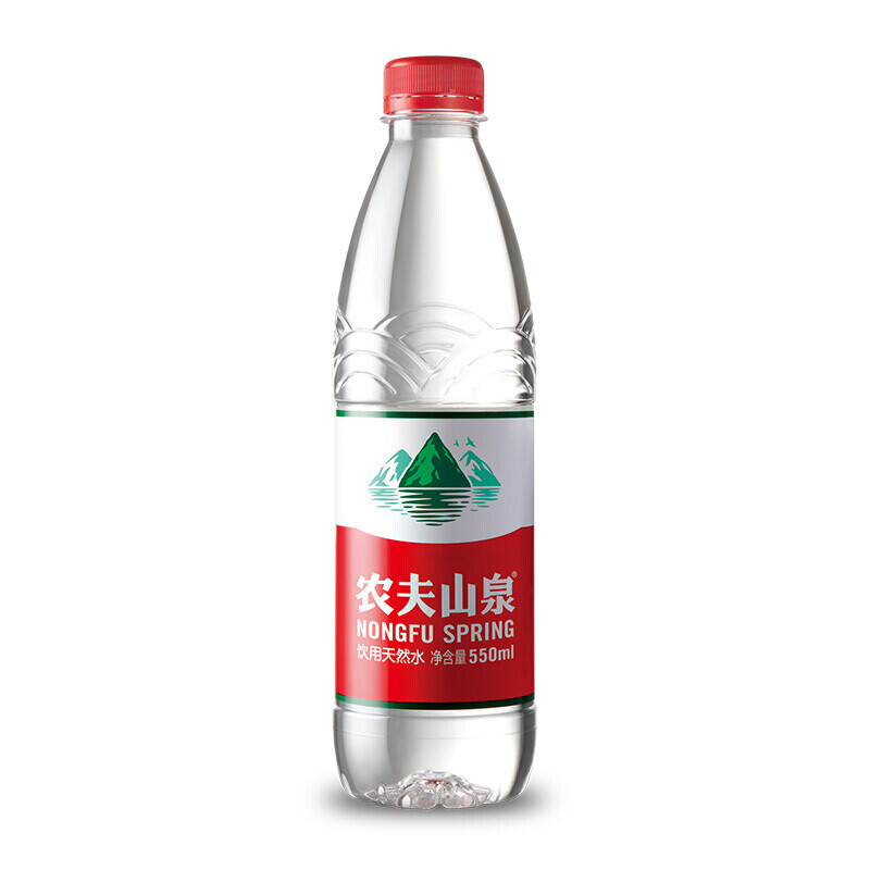 农夫山泉饮用天然水550ml*24瓶包装饮用水大瓶装水非矿泉水