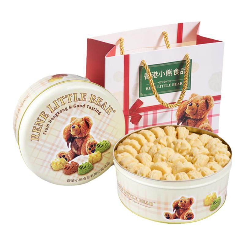 【品牌授权店】香港小熊曲奇饼干505g抹茶咖啡原味零食年货伴手礼