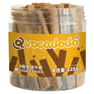 Avocadodo曲奇饼干棒罐装小零食