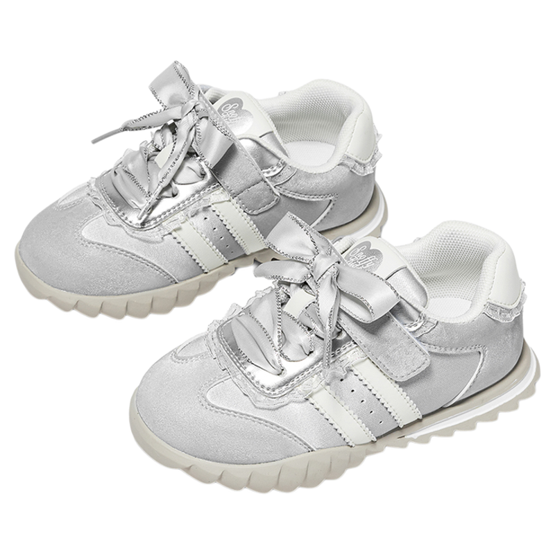 斯纳菲女童运动鞋秋季新款儿童德训鞋小学生透气软底低帮休闲鞋