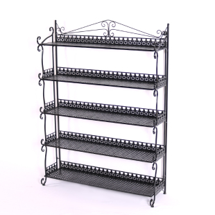 客厅落地式置物架铁艺多层鞋架花架书架创意浴室架收纳摆放架子