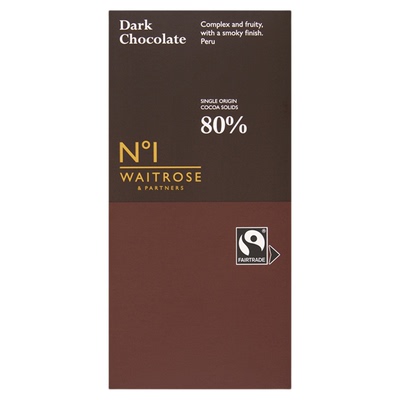 waitrose黑巧克力纯可可脂排块